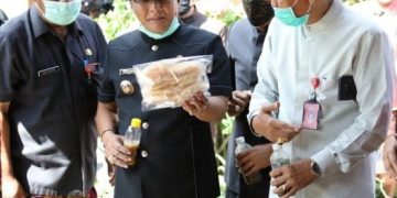 Bupati Giri Prasta Tinjau Pemanfaatan Akses Free Wifi di Desa Adat Bindu