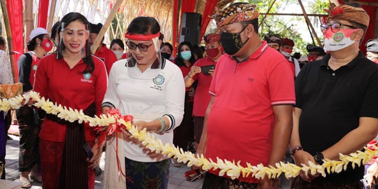 Ketua TP PKK Provinsi Bali  Resmikan Percontohan Taman Hatinya PKK