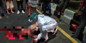 Kecelakaan Tunggal Di Jalan Imam Bonjol, Korban Di Evakuasi Ke RSUD Sanglah