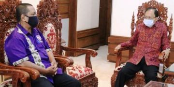 Gubernur Bali membuka dialog (UU) Cipta Kerja, Koster Terima Masukan Serikat Setiap Pekerja