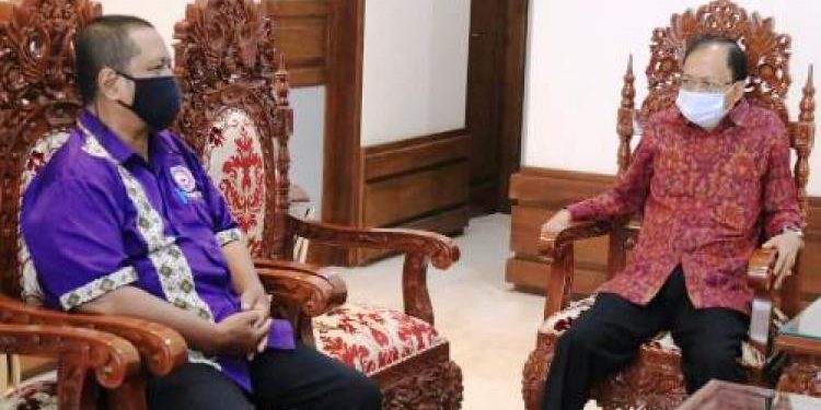 Gubernur Bali membuka dialog (UU) Cipta Kerja, Koster Terima Masukan Serikat Setiap Pekerja