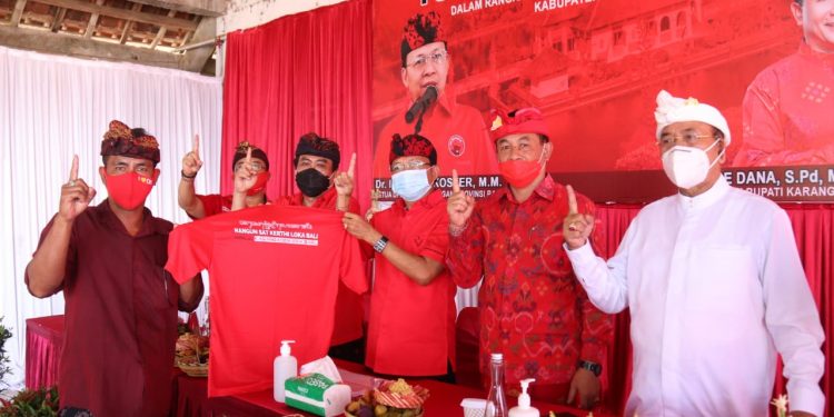 Menuju Karangasem Era Baru, Krama Desa Adat Di Kecamatan Abang Dan Kecamatan Karangasem Dukung Paslon Dana-Dipa