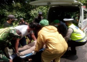 Satu Sepeda Motor Masuk Jurang, Salah Satu Korban Tewas Di Tempat