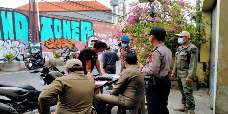 Menindak Lanjut Prokes, Tim Gabungan Tindak Pelanggaran Di Badung