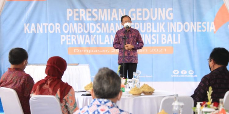 Resmikan Kantor Ombudsman, Gubernur Bali Tegaskan Tak Alergi Kritik