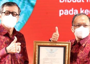 Gubernur Bali Berhasil Perjuangkan Sertifikasi 24 KI Ke Kemenkumham RI