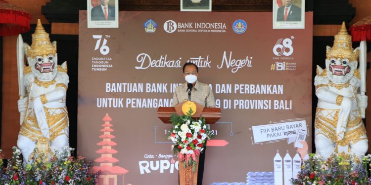 Gubernur Koster Apresiasi Bank Indonesia dan BMPD Gotong Royong Tangani Covid-19 di Bali