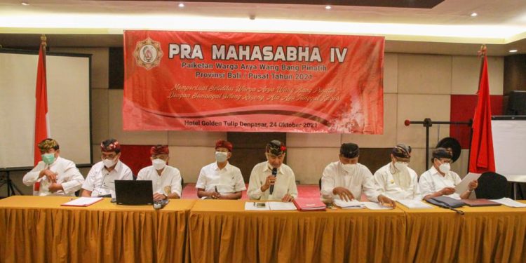 Pra Mahasabha Arya Wang Bang Pinatih Bali/Pusat Bulat Dukung Jaya Negara Ketua Umum 2021-2026