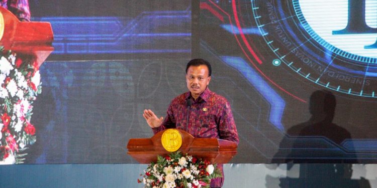 Hadiri Pertemuan Tahunan Bank Indonesia 2021, Sekda Dewa Indra Sampaikan Strategi Kebijakan Ekonomi Bali