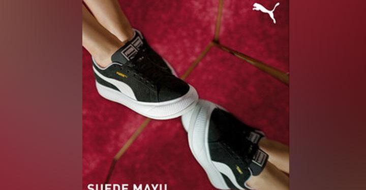 Gaya Edgy Dua Lipa Mix and Match Platform Suede Mayu Koleksi Terbaru PUMA