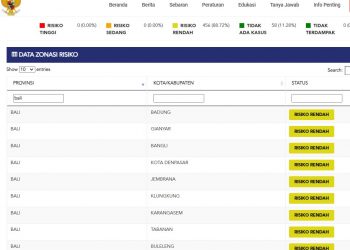 Update kasus Covid 19 Bali,11 Desember 2021. Kasus Sembuh 9 orang & kasus Baru 2 orang