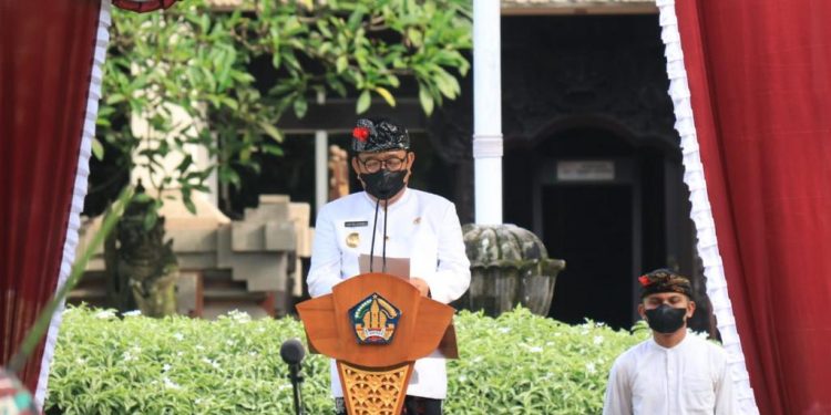 Wagub Cok Ace Pimpin Upacara Peringatan Hari Bela Negara di Provinsi Bali