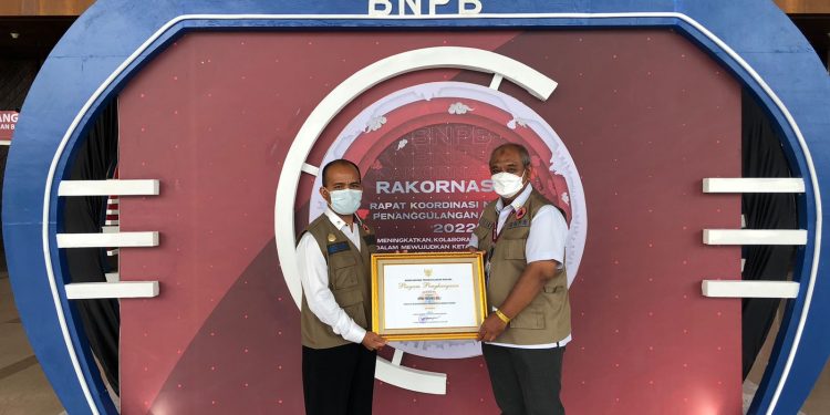 Aktif Dalam Wujudkan Ketangguhan Bangsa Hadapi Bencana, BPBD Provinsi Bali Raih Penghargaan dari BNPB