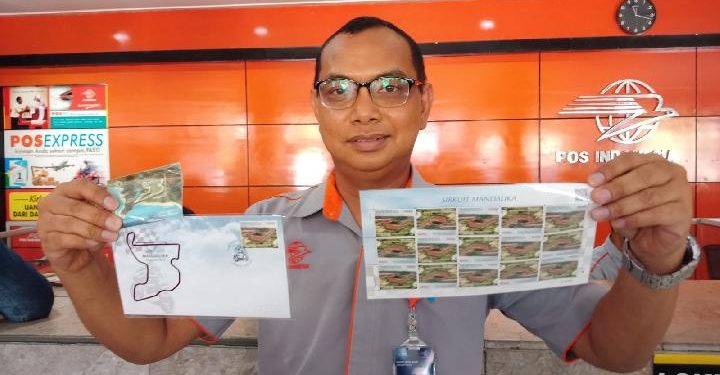 Pos Indonesia Mataram Mengabadikan MotoGP Mandalika dengan Prangko Khusus