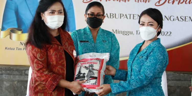 Turut Sukseskan Program Pemerintah,Ketua TP PKK Bali Gelar Berbakti & Berbagi di Karangasem