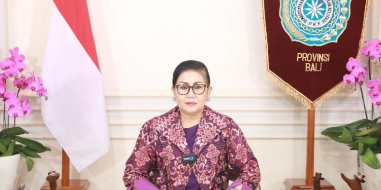 Mengobati Rasa Rindu, Ny.Putri Koster Sapa Anak-Anak PAUD & TK se-Bali Secara Virtual