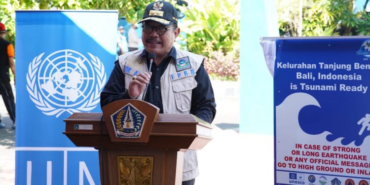 Tsunami Ready Community, Wagub Cok Ace Harapkan Tanjung Benoa jadi Contoh  Kesiapan Siagaan Hadapi Tsunami