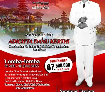 Berhadiah Total 67,5 Juta Rupiah, Provinsi Bali Gelar Lomba Serangkaian Bulan Bung Karno IV 2022