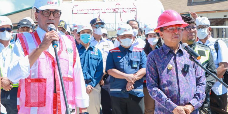 Gubernur Koster Dampingi Menhub Tinjau Pembangunan Pelabuhan Sanur & Terminal VVIP Bandar Udara I Gusti Ngurah Rai
