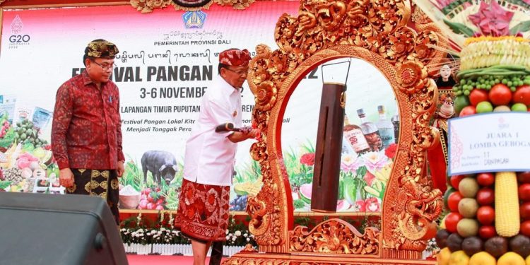 Gubernur Bali Secara Resmi Buka Festival Pangan Lokal Tahun 2022