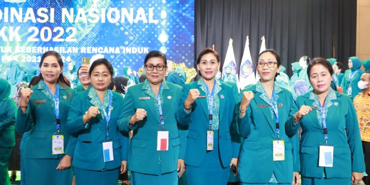 Ny. Putri Koster Hadiri Rakornas TP PKK Tahun 2022