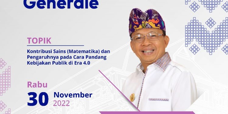 Rabu Ini, Gubernur Koster Berkesempatan Jadi Pembicara di acara Studium Generale ITB Bandung