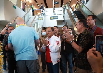 Gubernur Koster Apresiasi Penerbangan Perdana Garuda GA871 dari Seoul-Denpasar