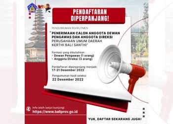 Masih Terbuka, Pendaftaran Calon Dewas & Direksi Perusda KBS Di Perpanjang Sampai 21 Desember