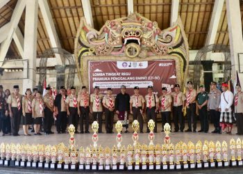 Puluhan Anggota Pramuka Penggalang Ikuti Lomba Tingkat Regu Pramuka Penggalang Empat (LT – IV) Gerakan Pramuka Kwartir Daerah Bali