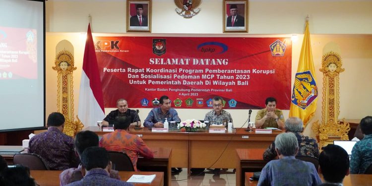 KPK, Kemendagri, BPKP dan Pemprov Bali Gelar Rekor Pemberantasan Korupsi dan Sosialisasi Program MCP Untuk Pemda Se-Bali