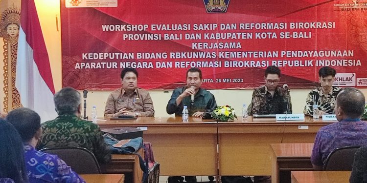 Dorong Peningkatan Kinerja Pemerintah Daerah di Bali, Pemprov Gelar Workshop Evaluasi SAKIP dan Reformasi Birokrasi