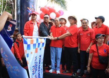 Gubernur Bali Wayan Koster Bersama Ketua DPRD Bali Ikut Meriahkan  Pre-Event Creative Fun Walk Bali Digital Festival 2023 di Tabanan