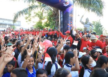 Koster Disambut Lautan Masyarakat Tabanan