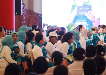 Dampingi Kegiatan Ibu Negara, Ny. Putri Koster Haturkan Terima Kasih untuk Kepedulian Ibu Negara untuk Lingkungan dan Stunting