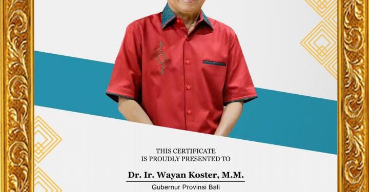 Government Public Relations Institute Anugerahi Gubernur Bali, Wayan Koster Penghargaan Top Government Public Relations Figure 2023