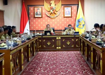 Hari Pertama Berkantor, Pj. Gubernur Gelar Coffee Morning Dengan Kepala OPD