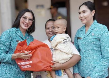 Kawal Balita Bebas Stunting, Penjabat Ketua TP PKK Bali Ny. drg. Ida Mahendra Jaya Sambangi Kabupaten Jembrana