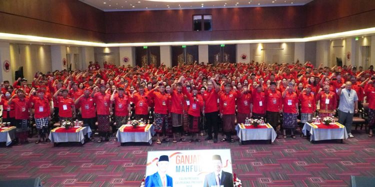 PDI Perjuangan Bali Konsolidasi Menangkan Ganjar – Mahfud Satu Putaran