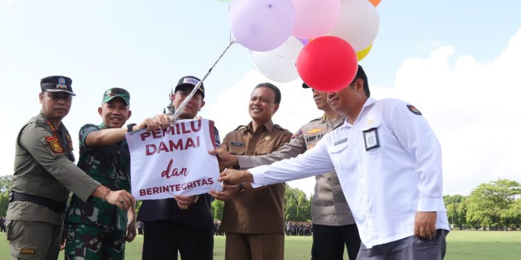 Sekda Dewa Indra Apresiasi Bawaslu Provinsi Bali Gelar Apel Siaga Pengawasan Kampanye Pemilu 2024