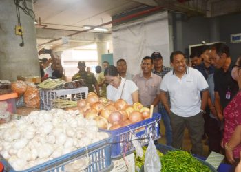 Pantau Ketersediaan Pasokan dan Harga Bahan Pokok, Pj Gubernur Mahendra Jaya Sambangi Pasar Badung