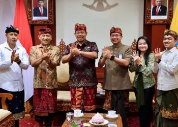 Pj. Gubernur Bali S.M Mahendra Jaya Ajak PT. Telkom Indonesia Bali Turut Hadir Membangun Kecerdasan Generasi Bangsa