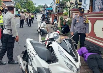 Polisi Sita Puluhan Knalpot Brong di Gianyar Setelah Keluhan Warga dan Wisatawan