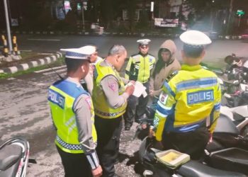 Operasi Malam Polisi di Tabanan Berhasil Sita 11 Motor Milik Pemuda