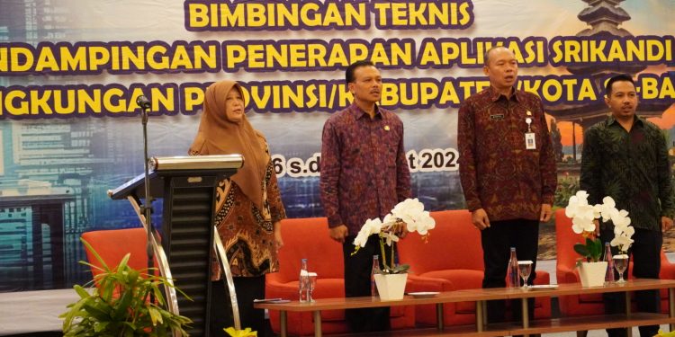 Sekda Dewa Indra Buka Bimtek Aplikasi SRIKANDI, Apresiasi Pemutakhiran Tata Kelola Bidang Kearsipan