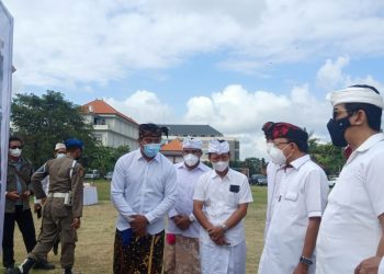 Koster Bangun sekolah baru SMA N 2 Kuta Utara di Kerobokan Badung