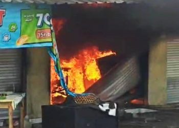 Empat Kios di Seraya Barat Hangus Terbakar Akibat Lupa Mematikan Dupa