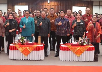 Kukuhkan BKOW, PUSPA dan BK3S, Gubernur Koster Minta Kuatkan Kolaborasi Wujudkan Program Pembangunan Bali