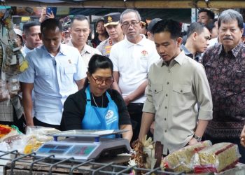 Wapres Gibran Tinjau Harga Bahan Pokok di Pasar Dauh Pala Tabanan