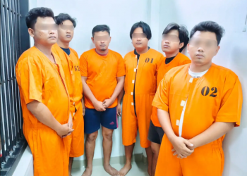 Polres Bandara Ngurah Rai Amankan 6 Tersangka Kasus Pengeroyokan Security