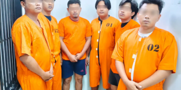 Polres Bandara Ngurah Rai Amankan 6 Tersangka Kasus Pengeroyokan Security